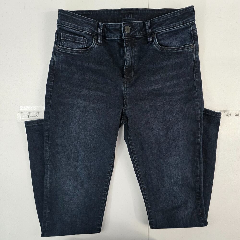 Kut From the Kloth jeans high rise toothpick skinny size 8 dark‎ wash 6053
